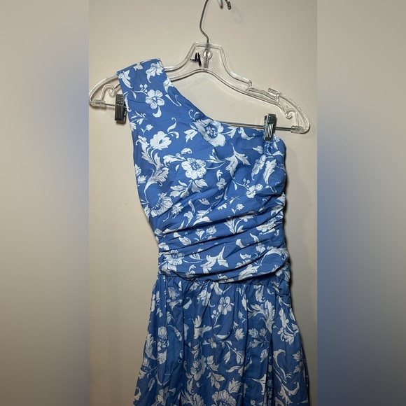 Abercrombie & Fitch One Shoulder Rusched Cutout Slit Leg Wedding Guest Dress XXS - Picture 7 of 12